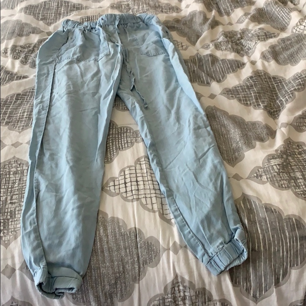 blue love tree pants size small